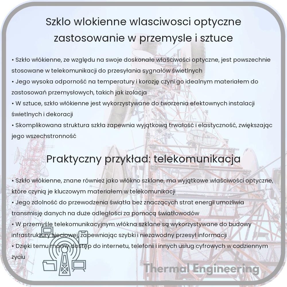 Szkło Włókienne | Właściwości Optyczne, Zastosowanie w Przemyśle i Sztuce