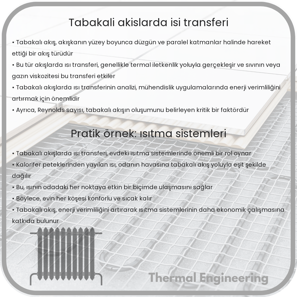 Tabakalı Akışlarda Isı Transferi