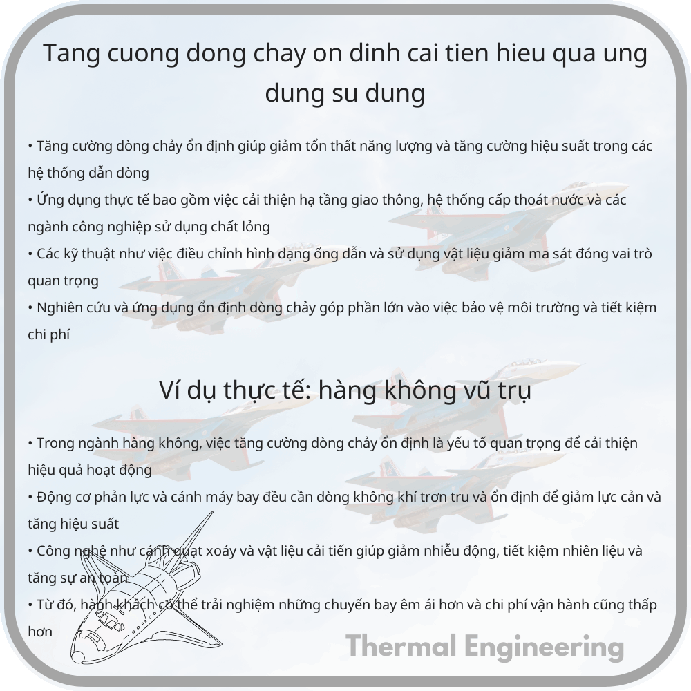 Tăng Cường Dòng Chảy Ổn Định | Cải Tiến Hiệu Quả, Ứng Dụng & Sử Dụng