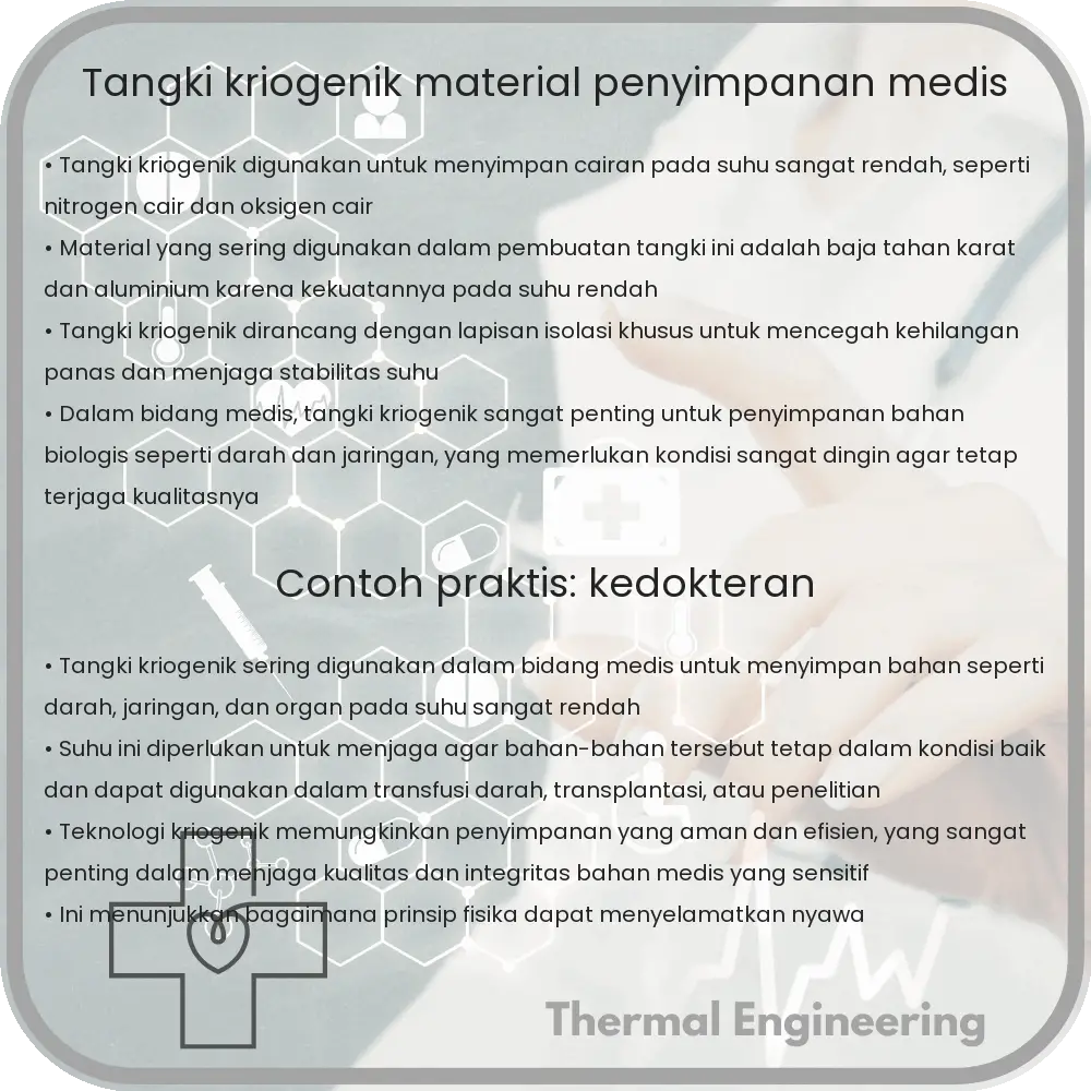 Tangki Kriogenik | Material & Penyimpanan Medis
