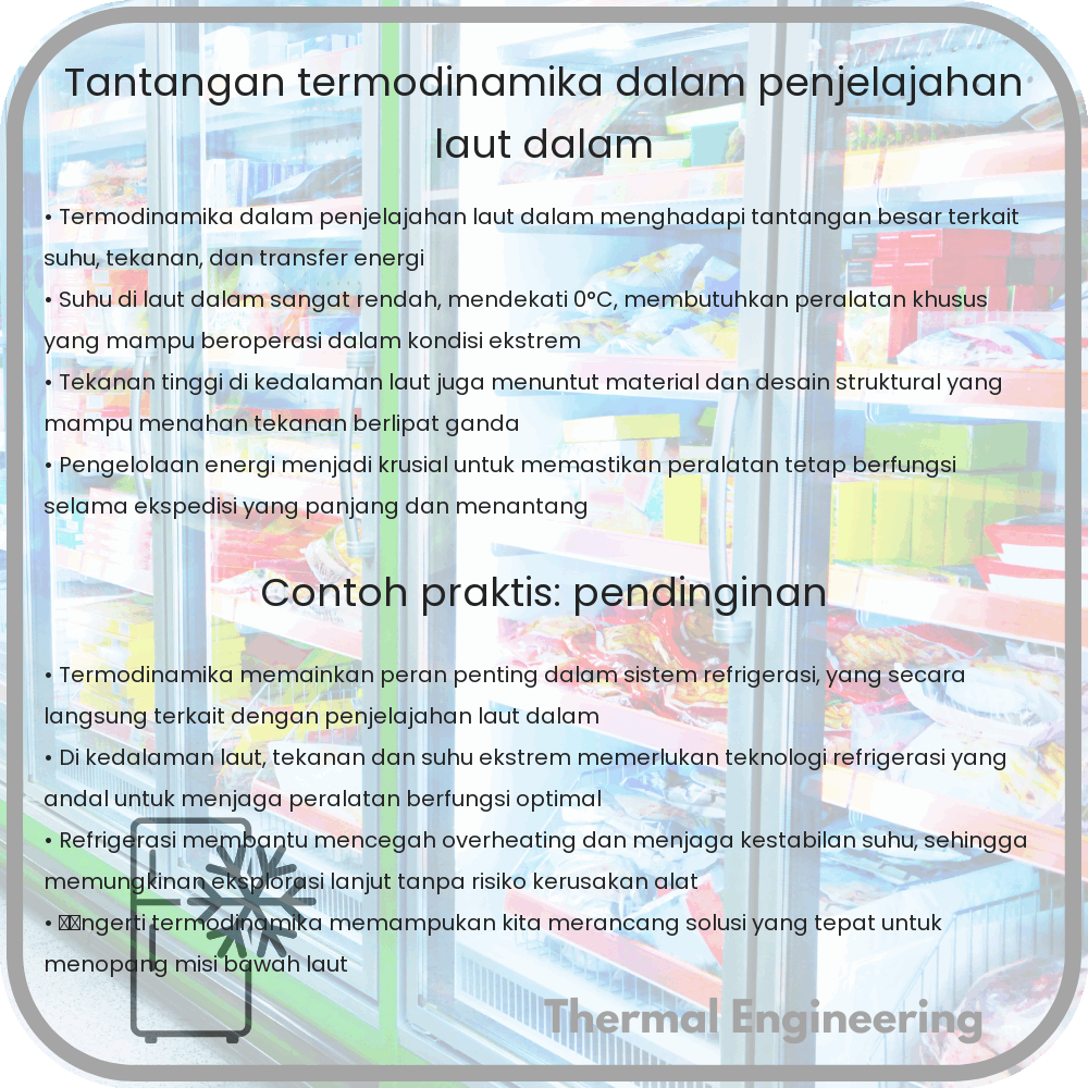 Tantangan Termodinamika dalam Penjelajahan Laut Dalam