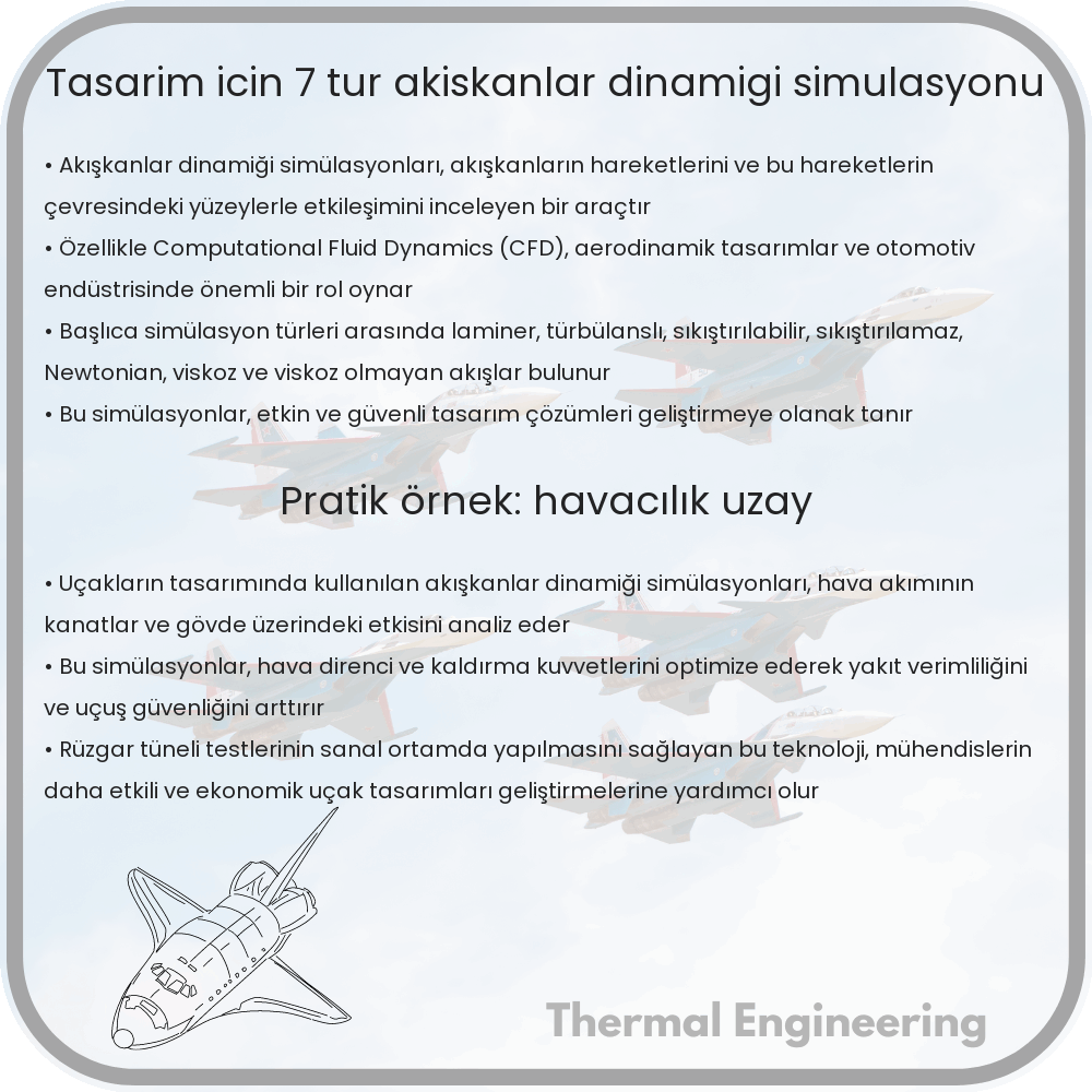Tasarım İçin 7 Tür Akışkanlar Dinamiği Simülasyonu