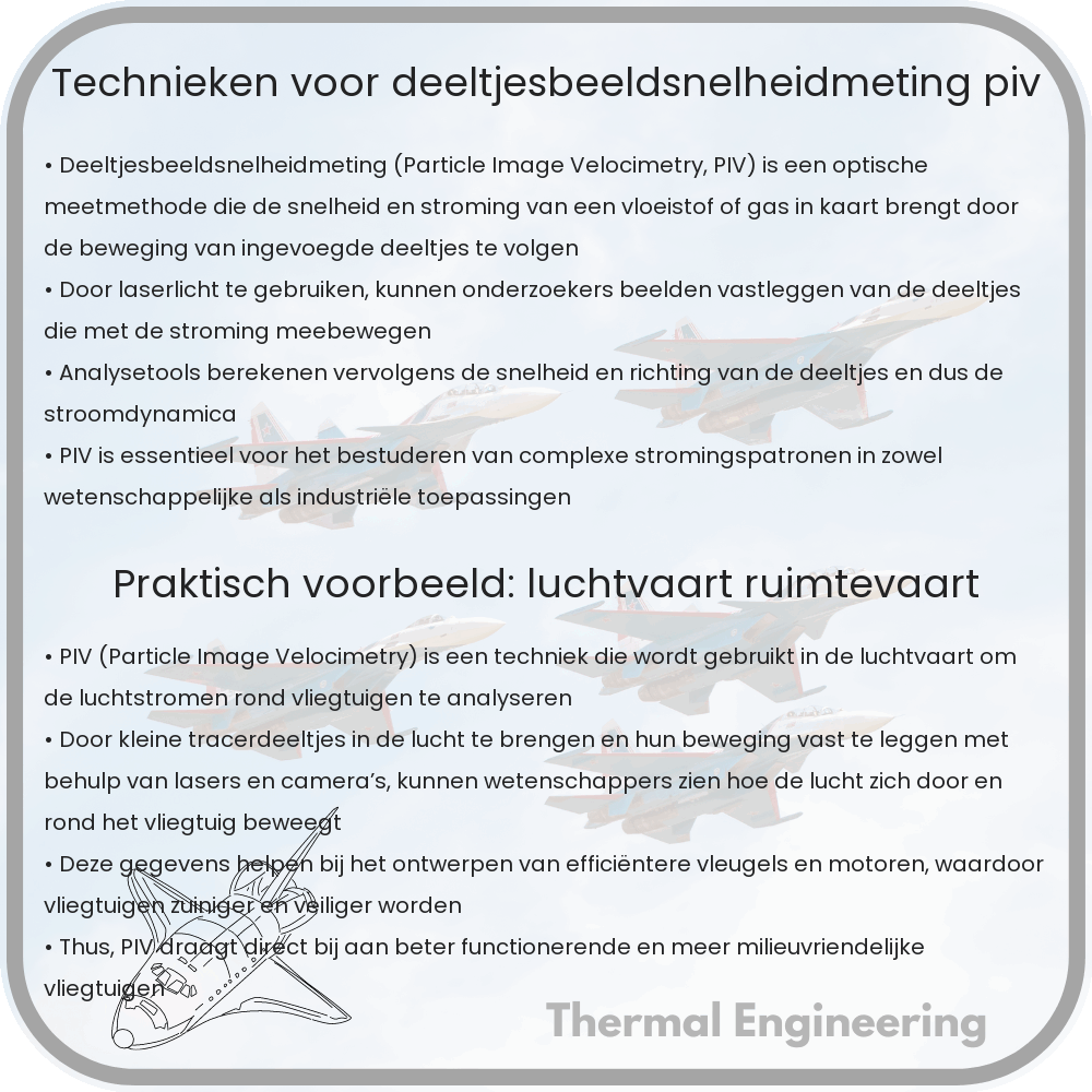 Technieken voor deeltjesbeeldsnelheidmeting (PIV)