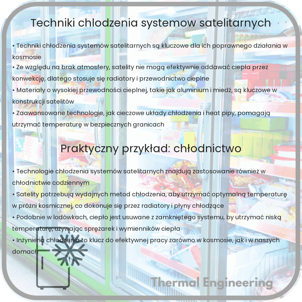 Techniki chłodzenia systemów satelitarnych