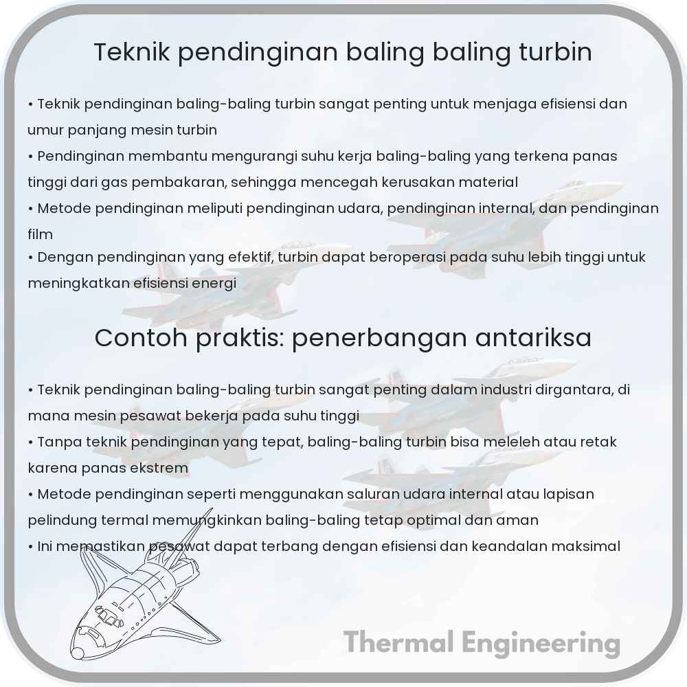 Teknik Pendinginan Baling-Baling Turbin