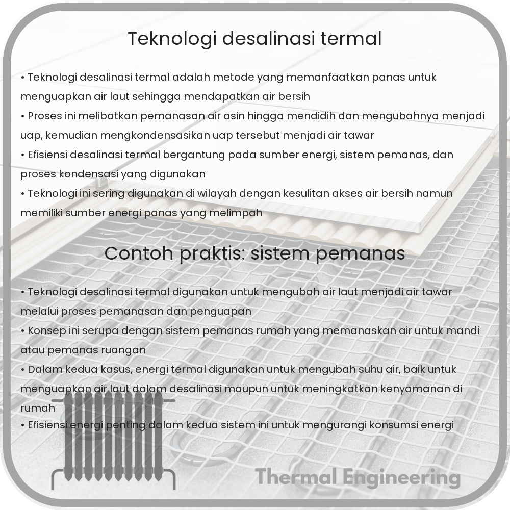Teknologi Desalinasi Termal