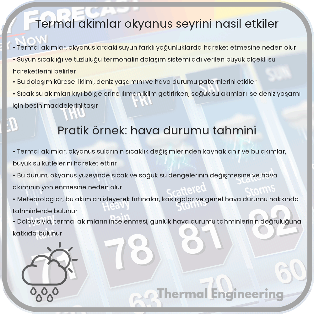 Termal Akımlar Okyanus Seyrini Nasıl Etkiler?