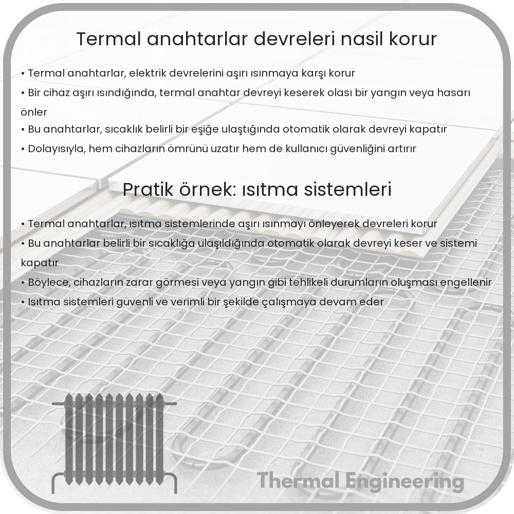 Termal Anahtarlar Devreleri Nasıl Korur?