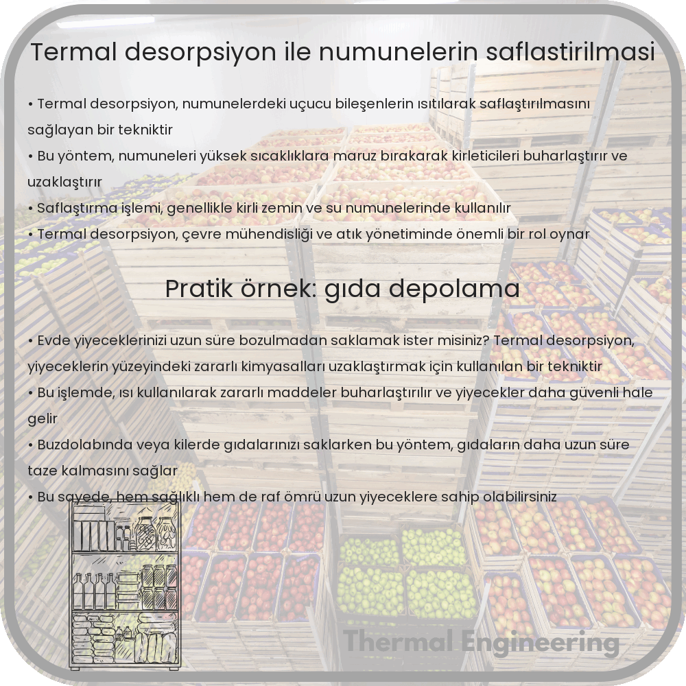Termal Desorpsiyon ile Numunelerin Saflaştırılması