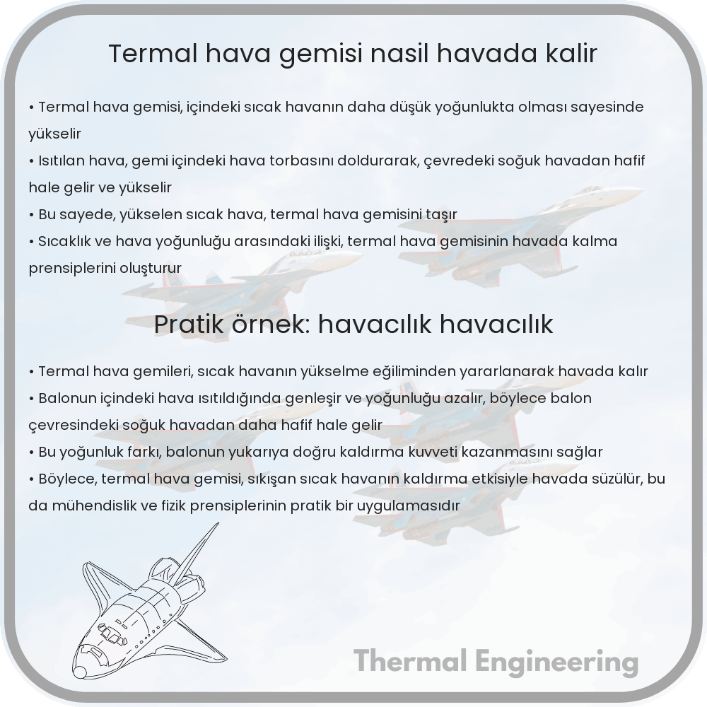 Termal Hava Gemisi Nasıl Havada Kalır?