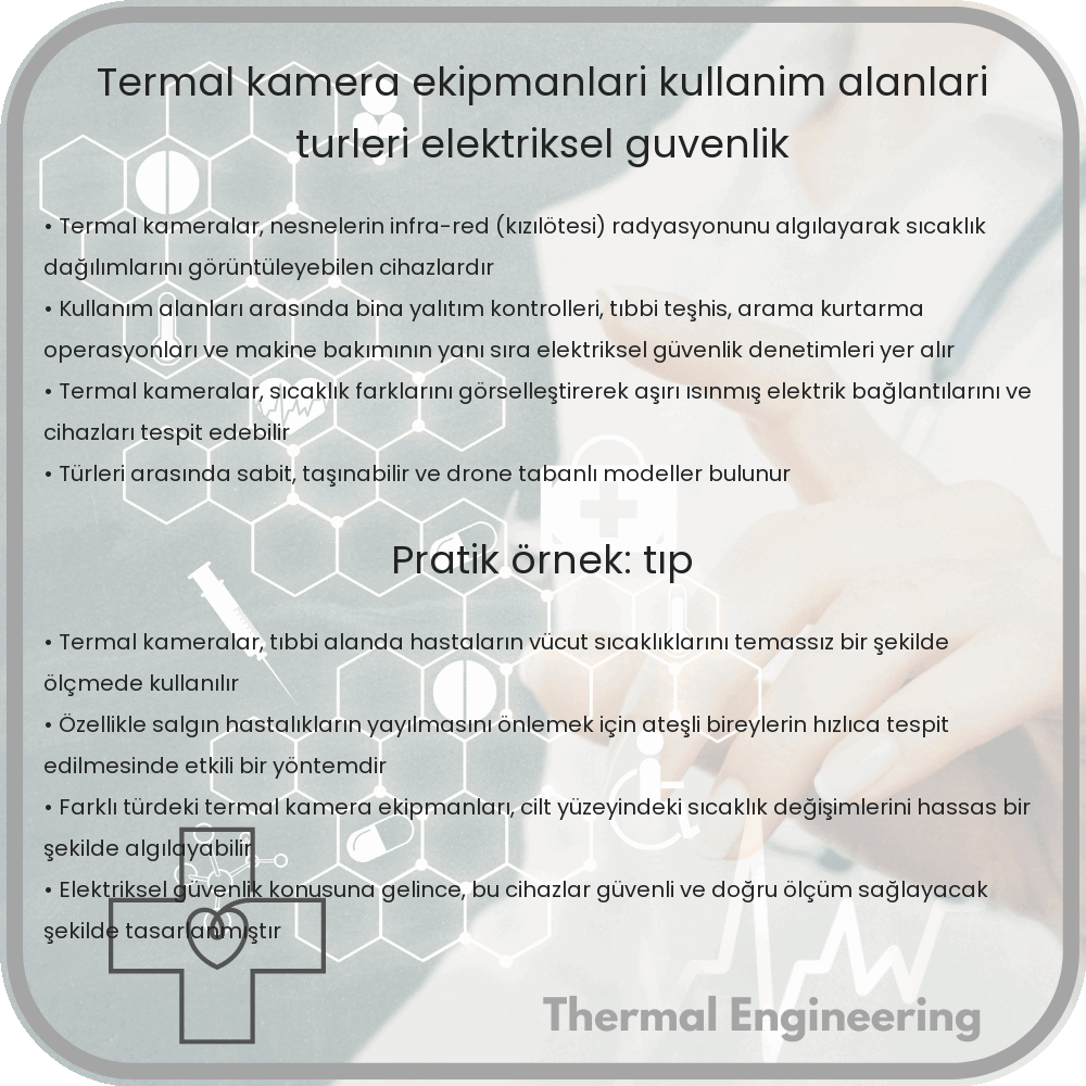 Termal Kamera Ekipmanları | Kullanım Alanları, Türleri, Elektriksel Güvenlik