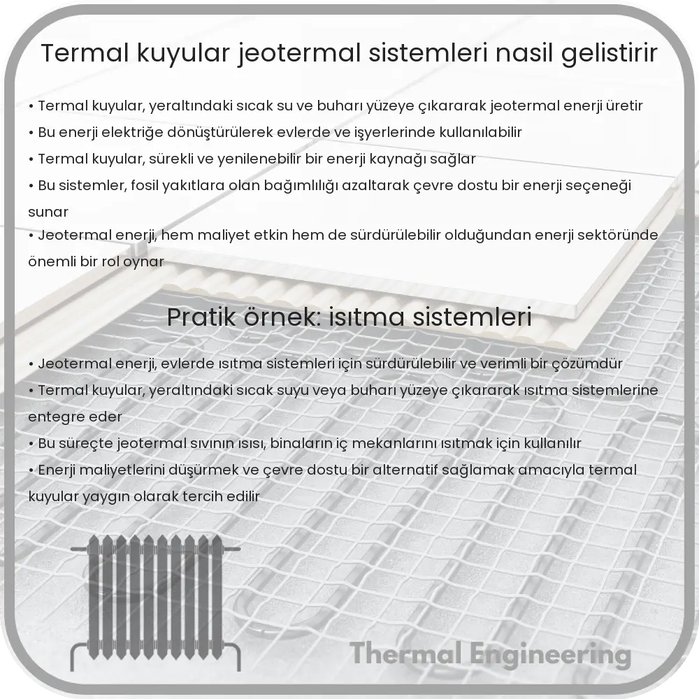 Termal Kuyular Jeotermal Sistemleri Nasıl Geliştirir