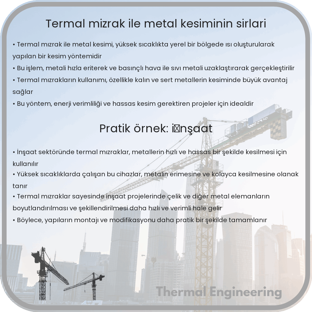 Termal Mızrak ile Metal Kesiminin Sırları