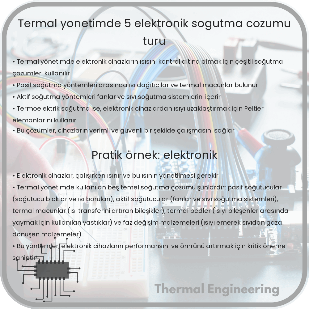 Termal Yönetimde 5 Elektronik Soğutma Çözümü Türü