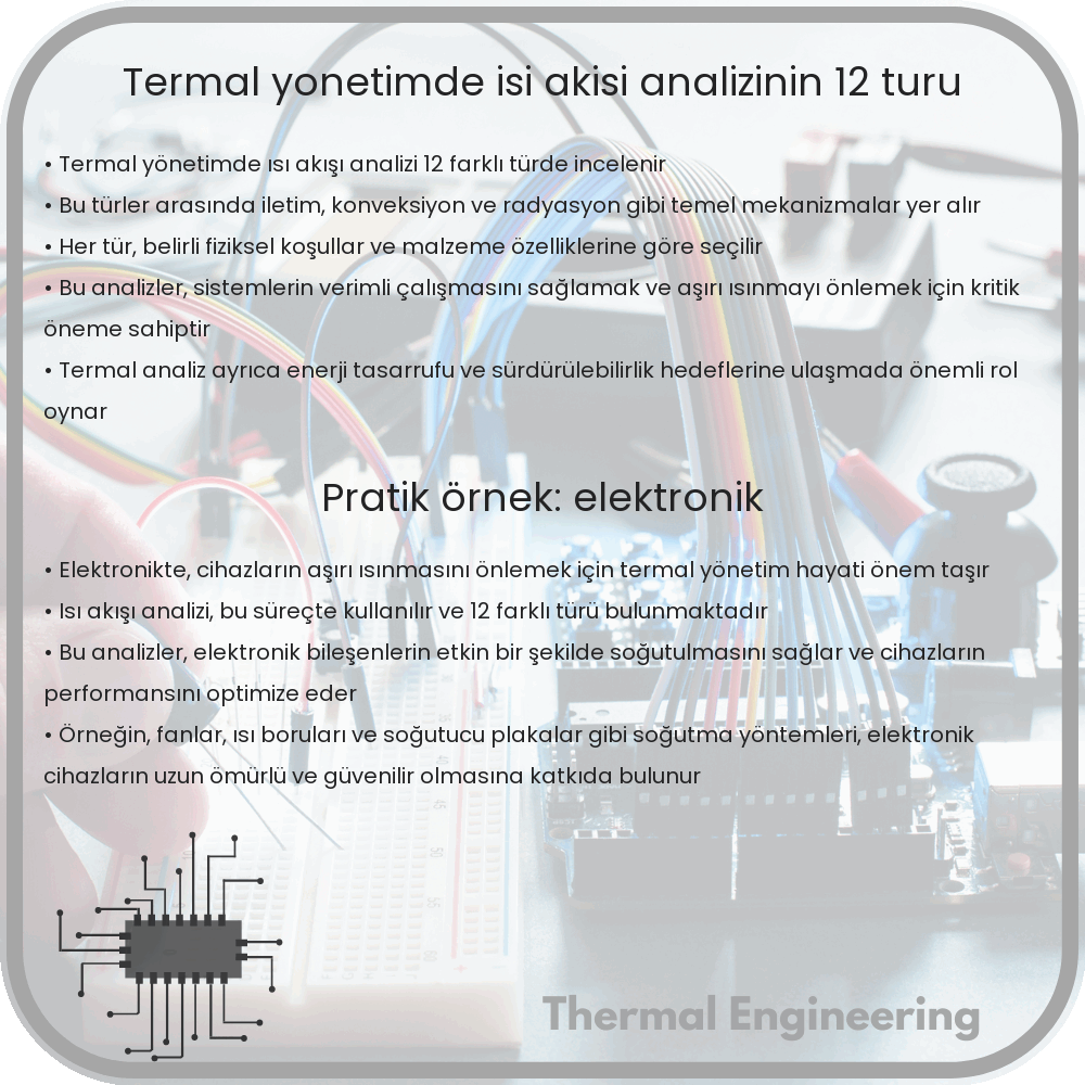 Termal Yönetimde Isı Akışı Analizinin 12 Türü