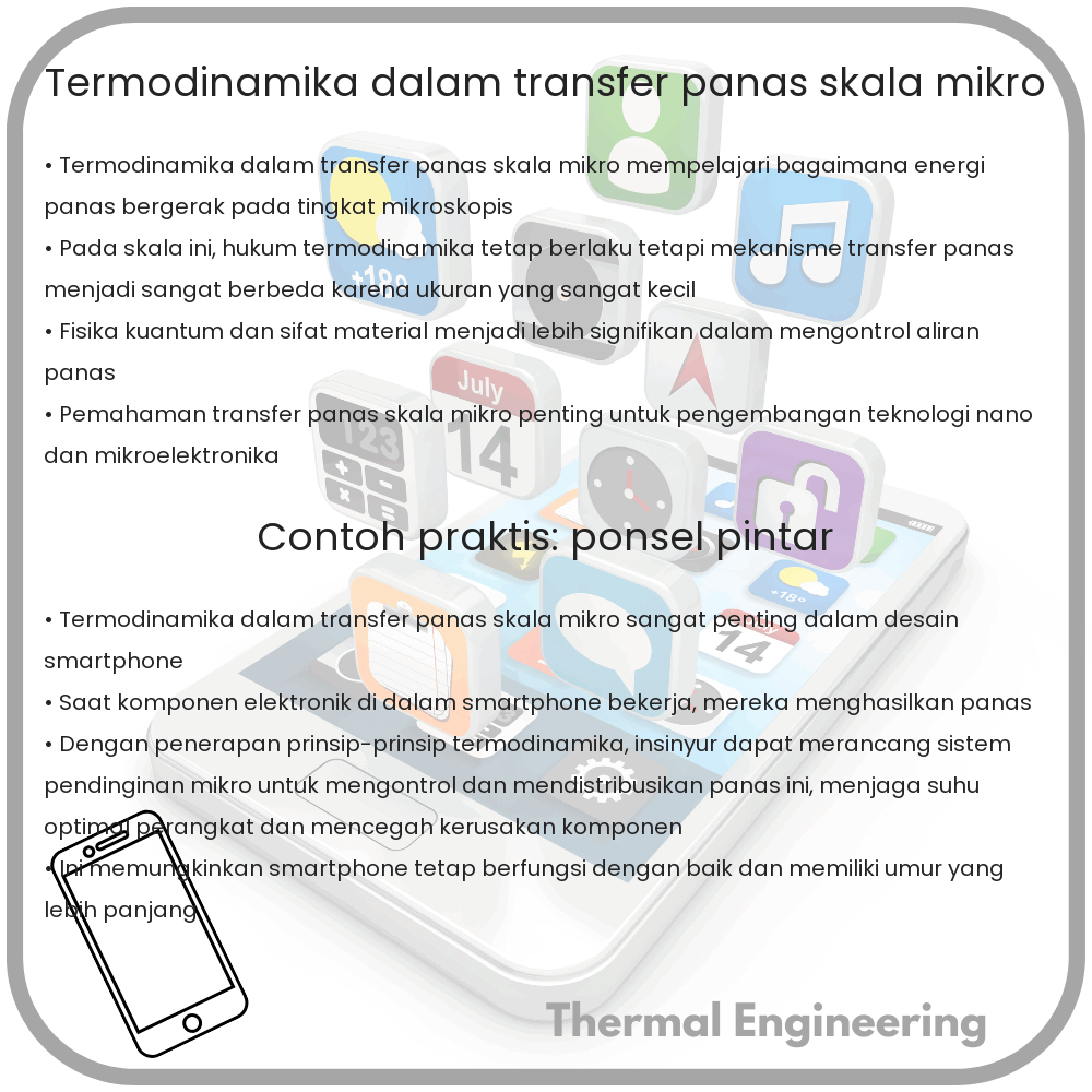 Termodinamika dalam Transfer Panas Skala Mikro