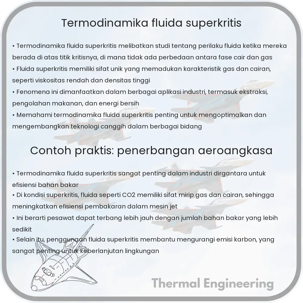 Termodinamika Fluida Superkritis