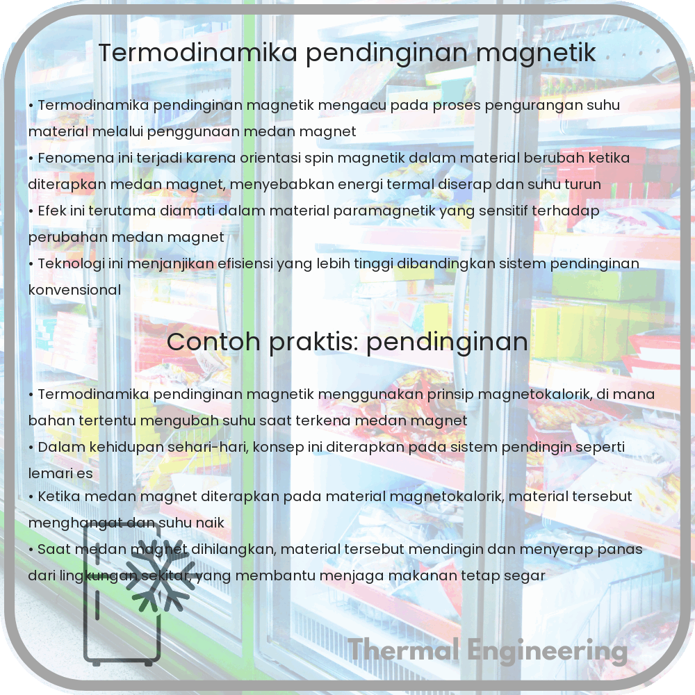 Termodinamika Pendinginan Magnetik