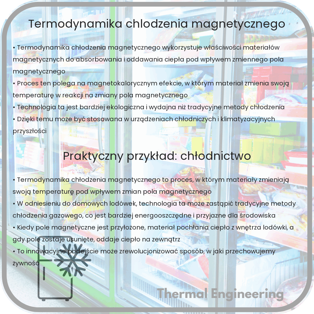 Termodynamika chłodzenia magnetycznego