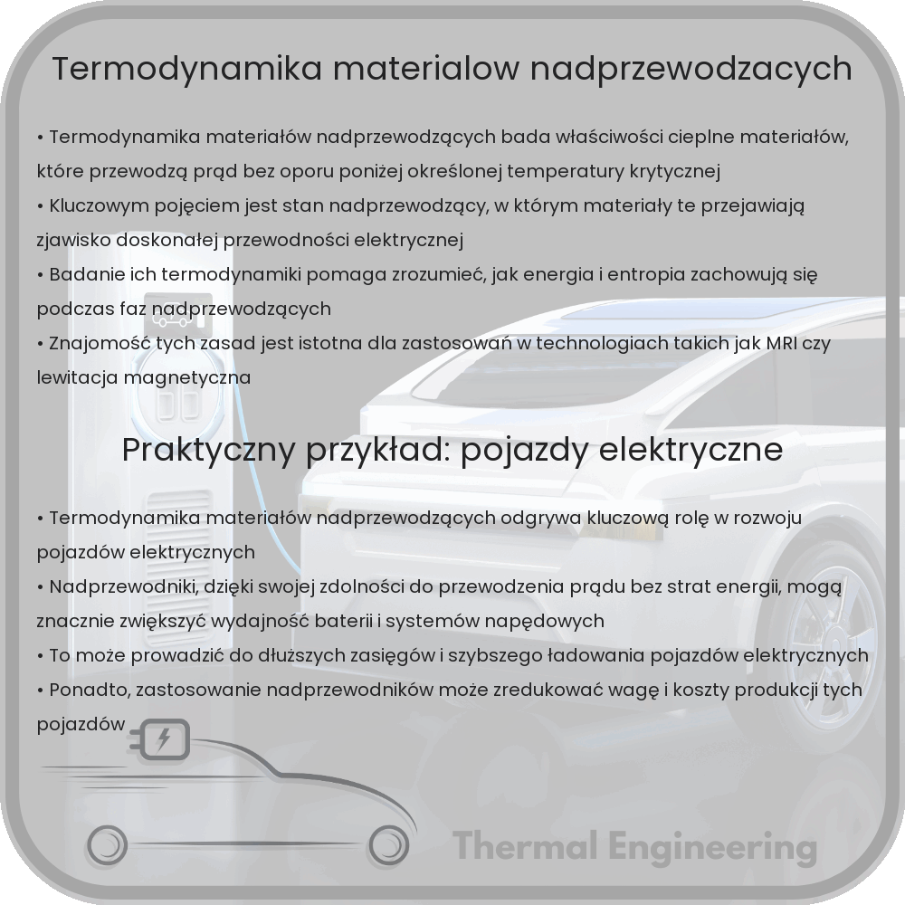 Termodynamika materiałów nadprzewodzących