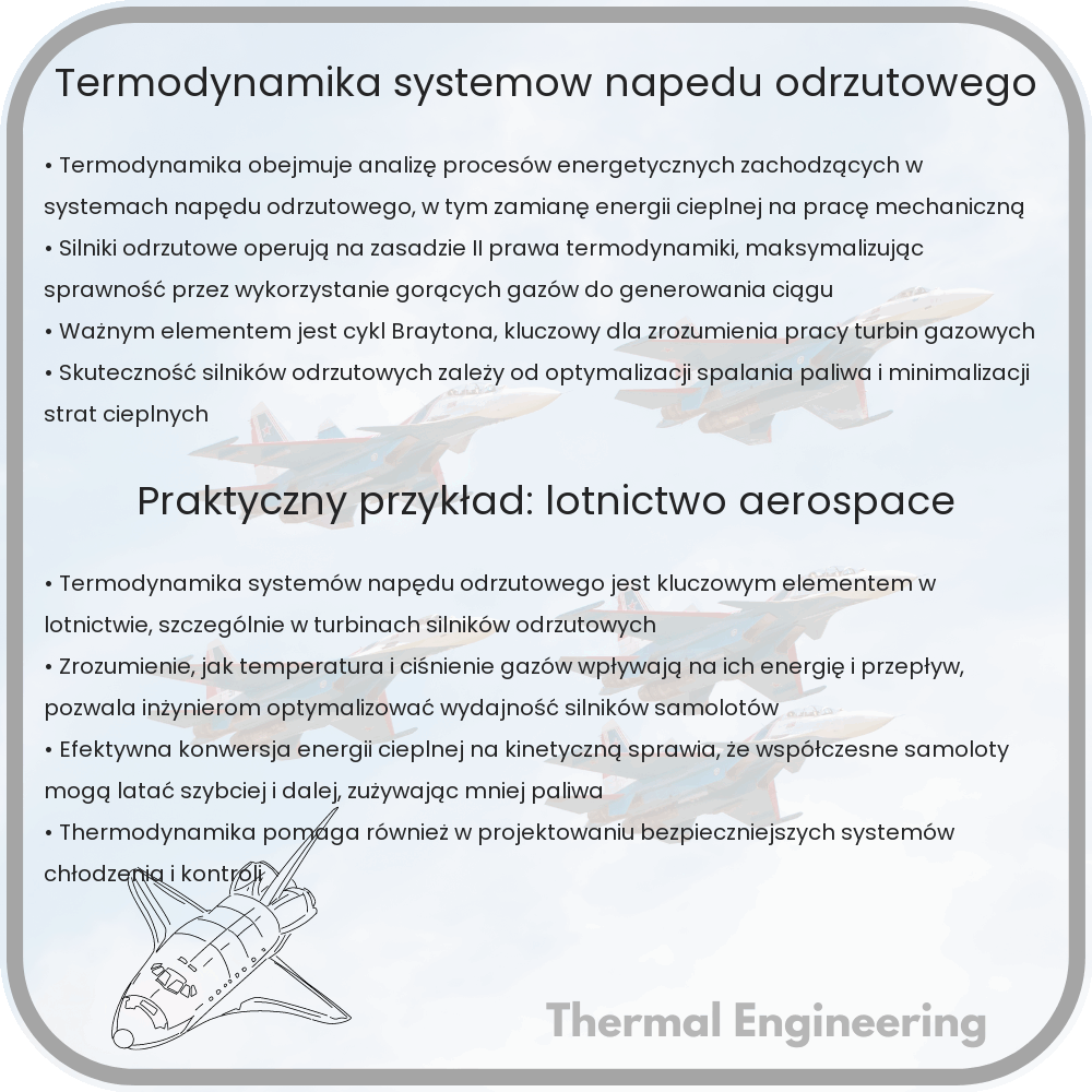 Termodynamika systemów napędu odrzutowego