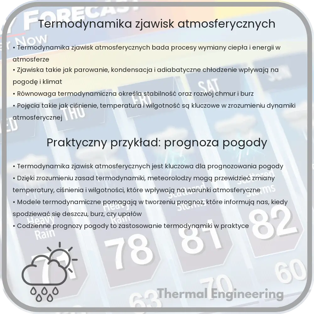 Termodynamika zjawisk atmosferycznych