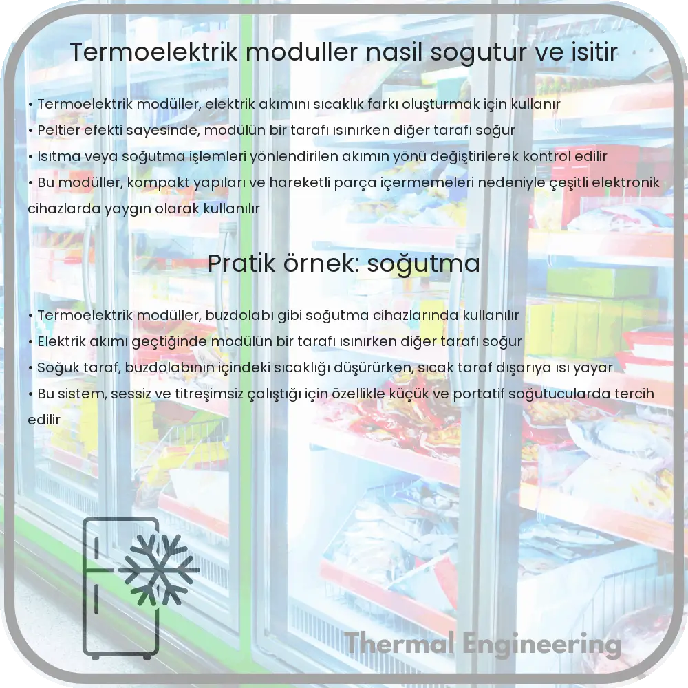 Termoelektrik Modüller Nasıl Soğutur ve Isıtır?