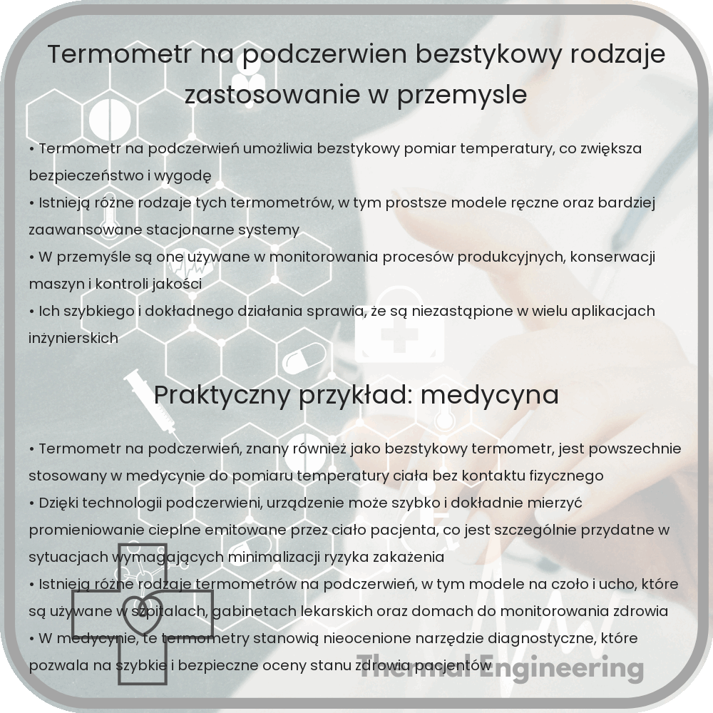 Termometr na podczerwień | Bezstykowy, Rodzaje, Zastosowanie w Przemyśle