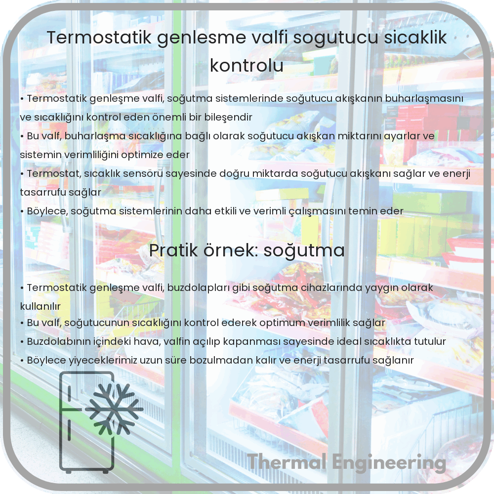 Termostatik Genleşme Valfi | Soğutucu Sıcaklık Kontrolü