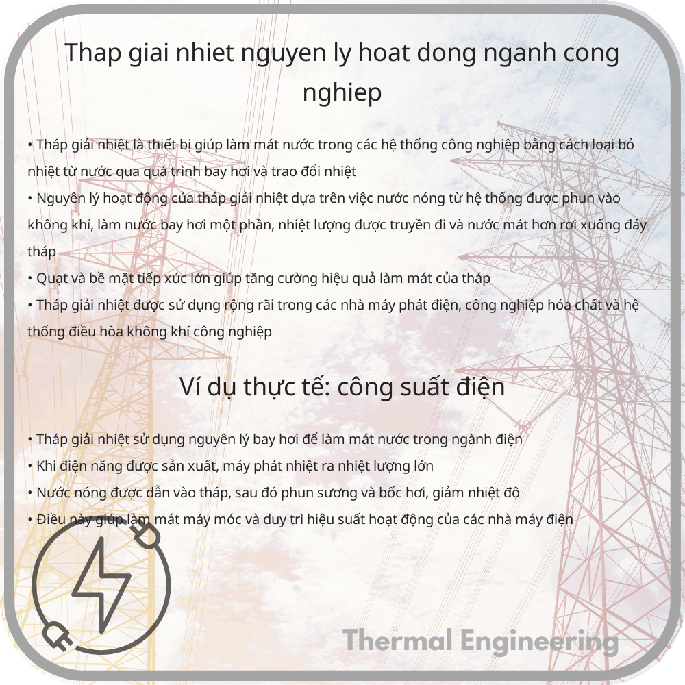 Tháp Giải Nhiệt | Nguyên Lý & Hoạt Động Ngành Công Nghiệp