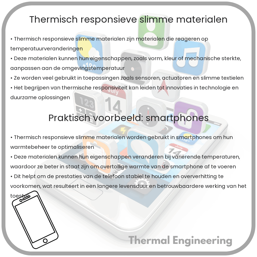 Thermisch responsieve slimme materialen