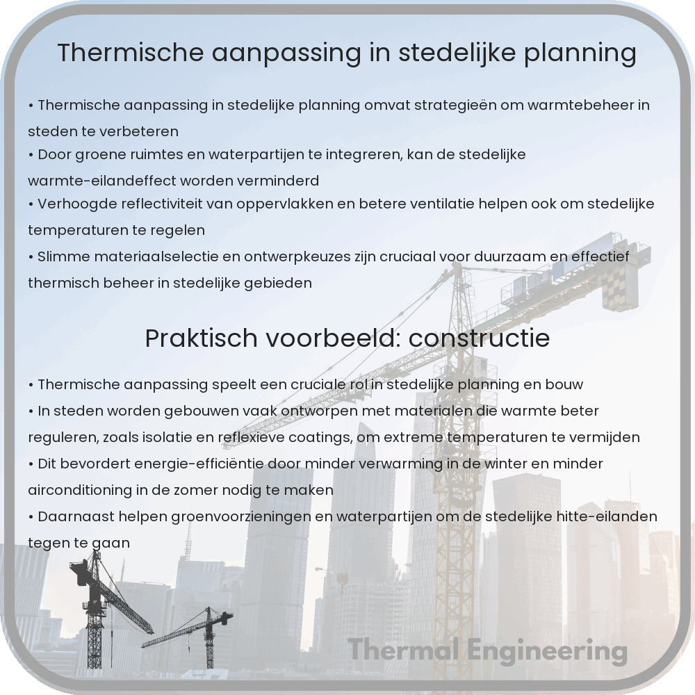 Thermische Aanpassing in Stedelijke Planning