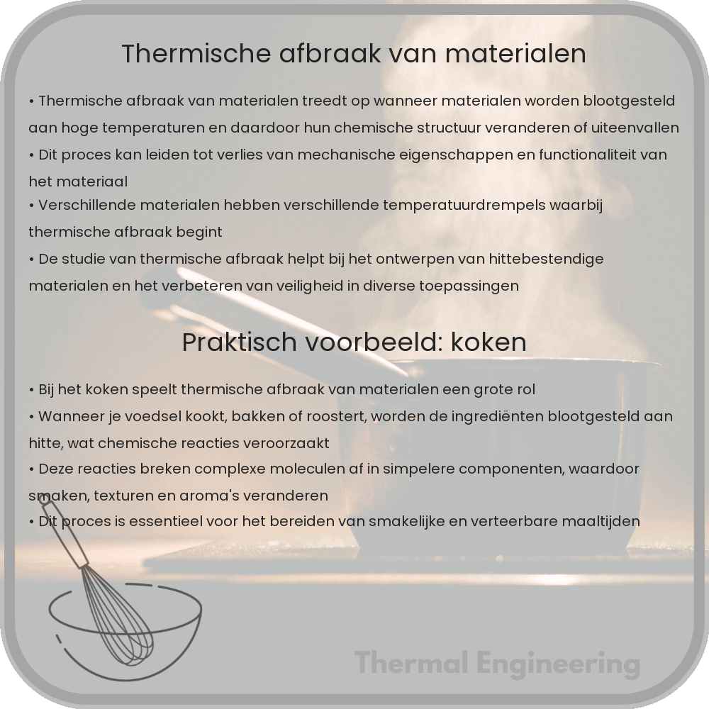 Thermische Afbraak van Materialen