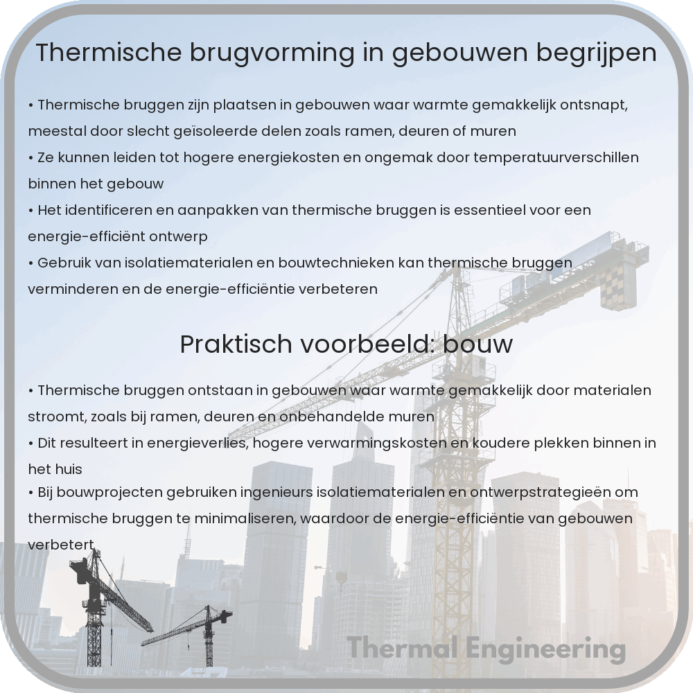 Thermische Brugvorming in Gebouwen Begrijpen