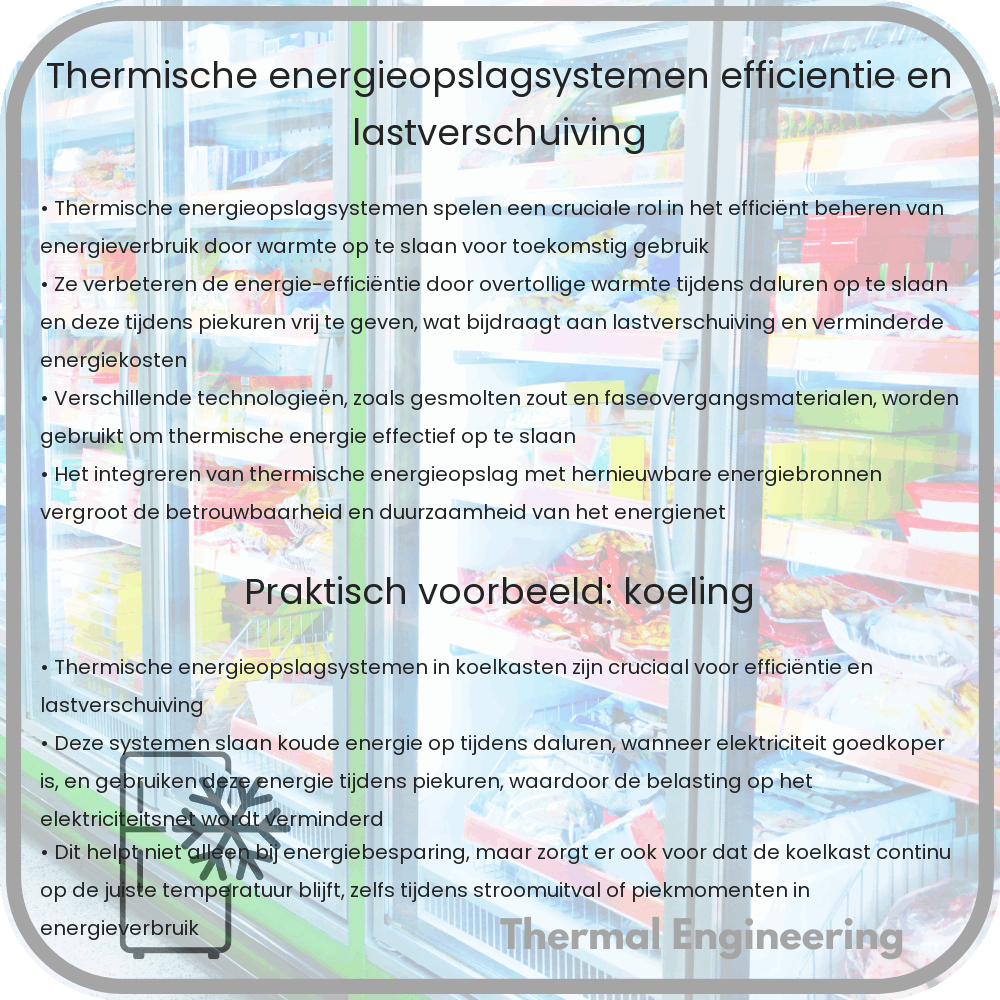 Thermische Energieopslagsystemen | Efficiëntie en Lastverschuiving