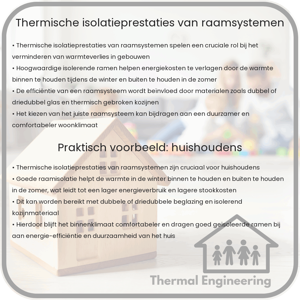 Thermische Isolatieprestaties van Raamsystemen