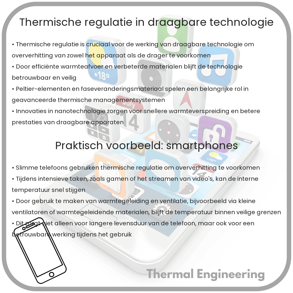 Thermische regulatie in draagbare technologie