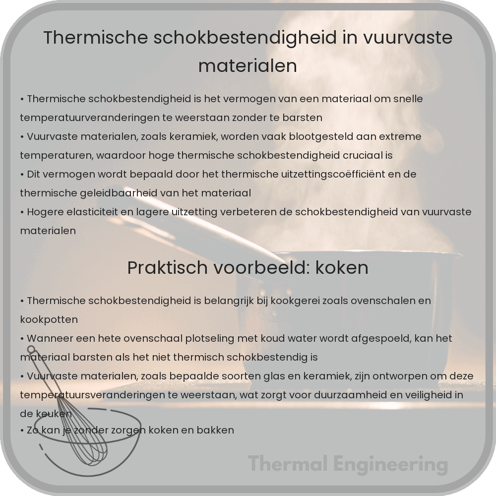 Thermische schokbestendigheid in vuurvaste materialen