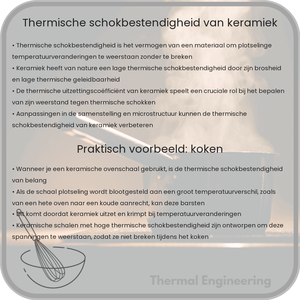 Thermische schokbestendigheid van keramiek