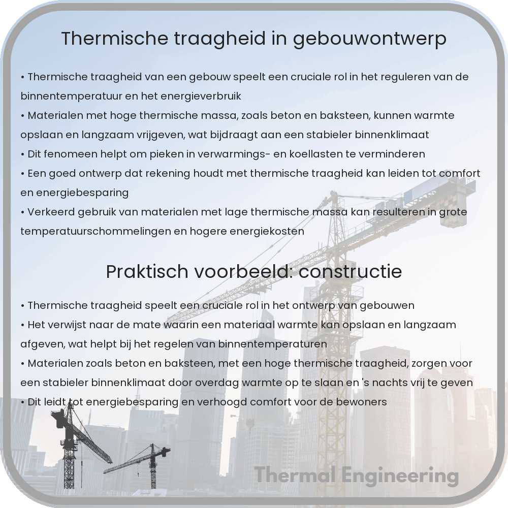 Thermische traagheid in gebouwontwerp