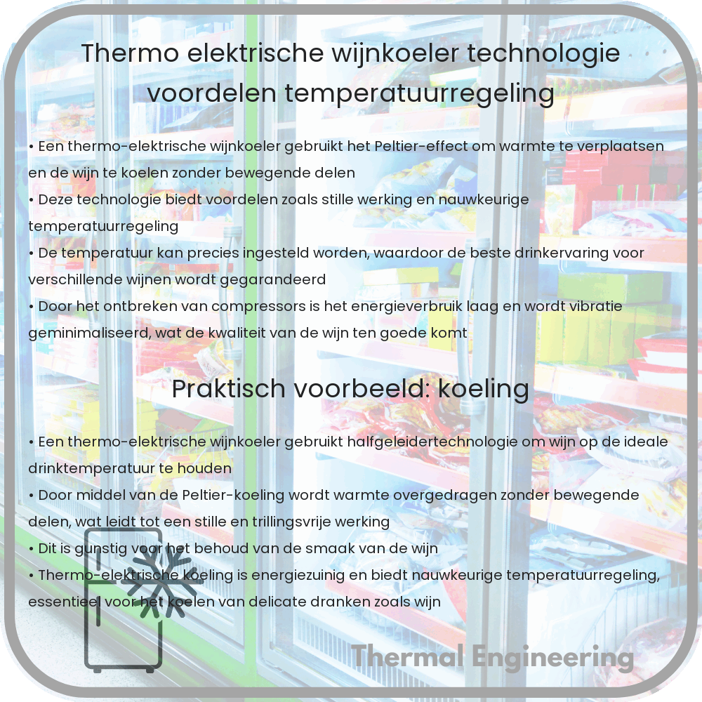 Thermo-elektrische Wijnkoeler: Technologie, Voordelen, Temperatuurregeling
