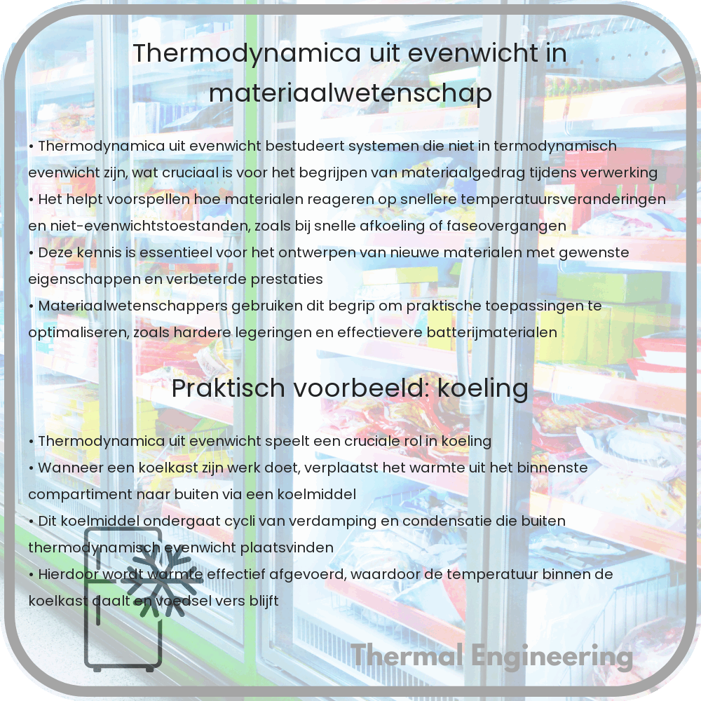 Thermodynamica uit evenwicht in materiaalwetenschap