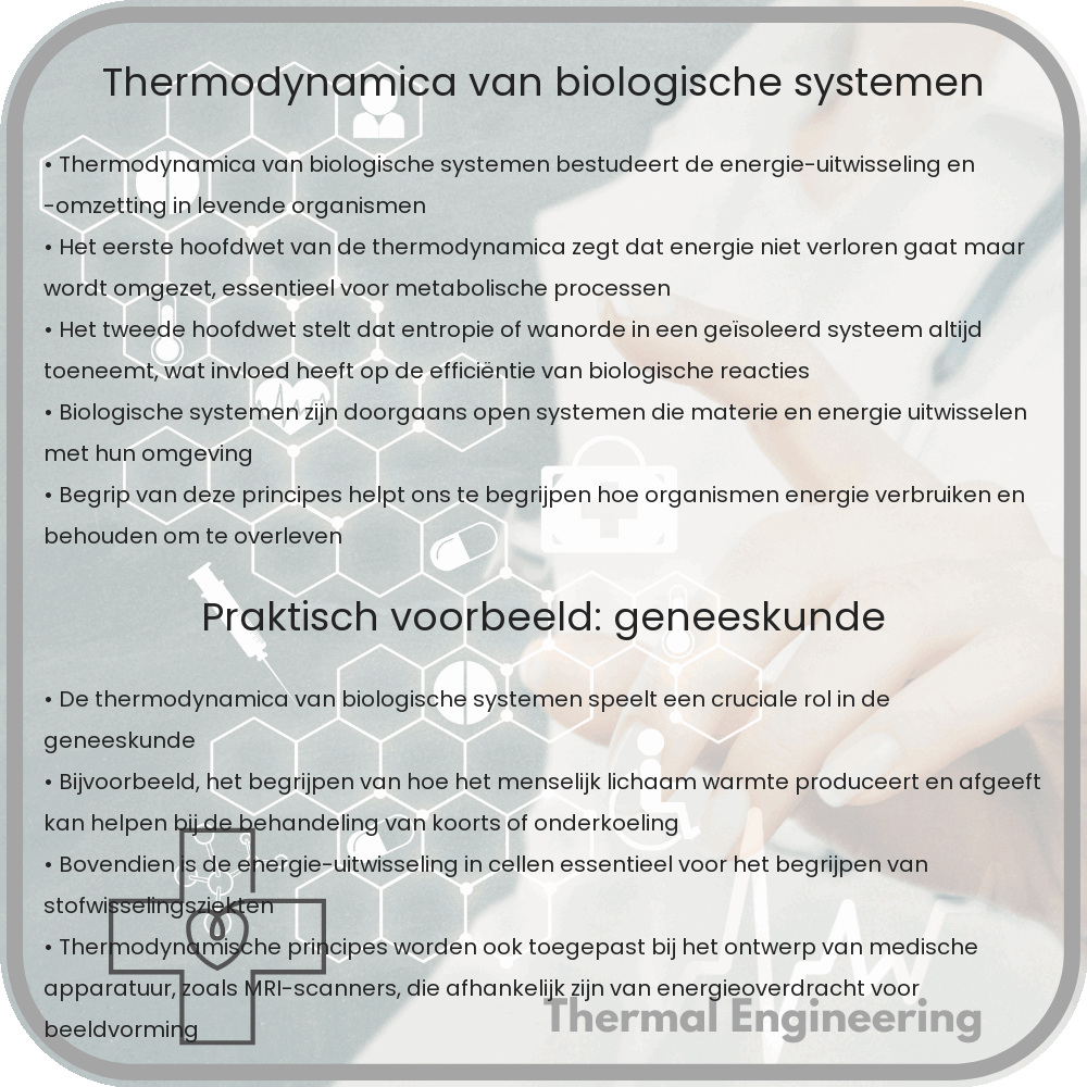 Thermodynamica van biologische systemen