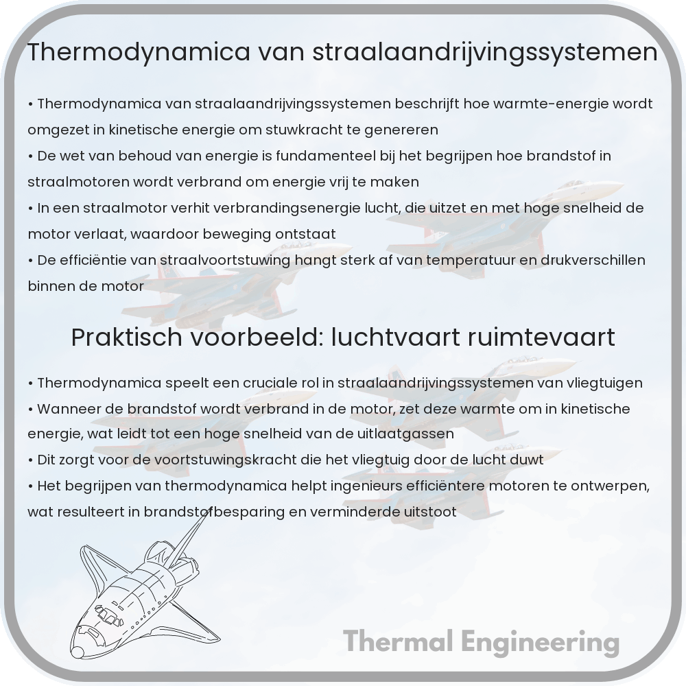 Thermodynamica van straalaandrijvingssystemen