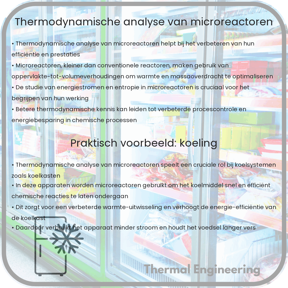 Thermodynamische Analyse van Microreactoren