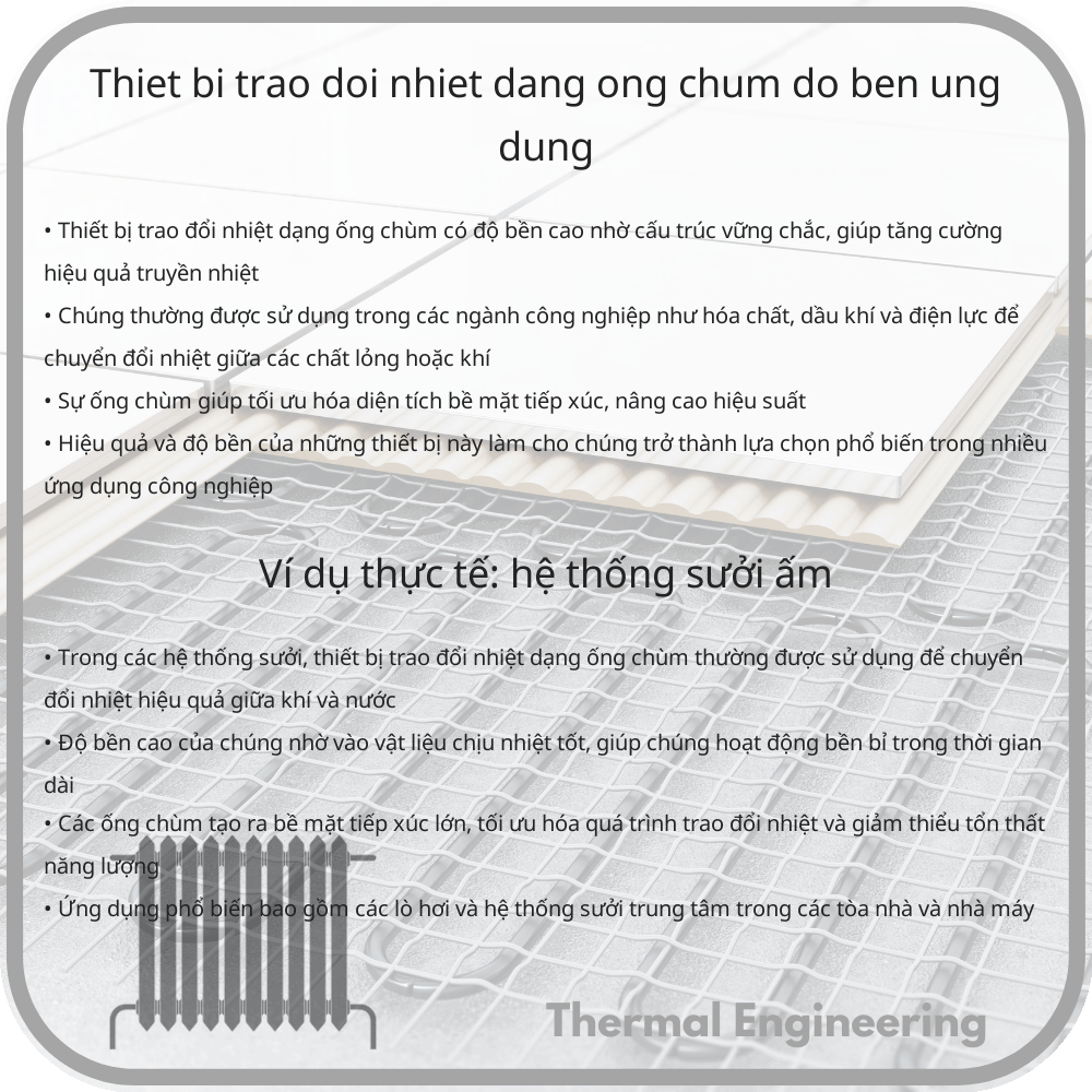 Thiết Bị Trao Đổi Nhiệt Dạng Ống Chùm | Độ Bền & Ứng Dụng
