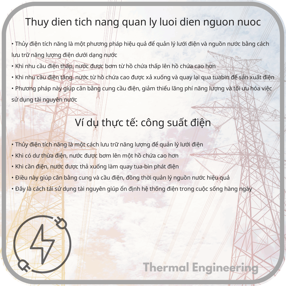 Thủy Điện Tích Năng | Quản Lý Lưới Điện & Nguồn Nước
