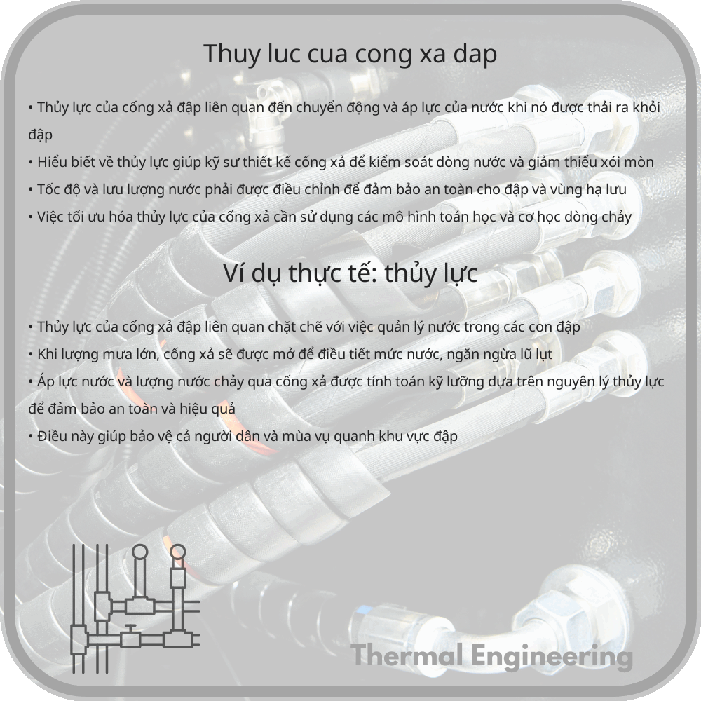 Thủy lực của cống xả đập