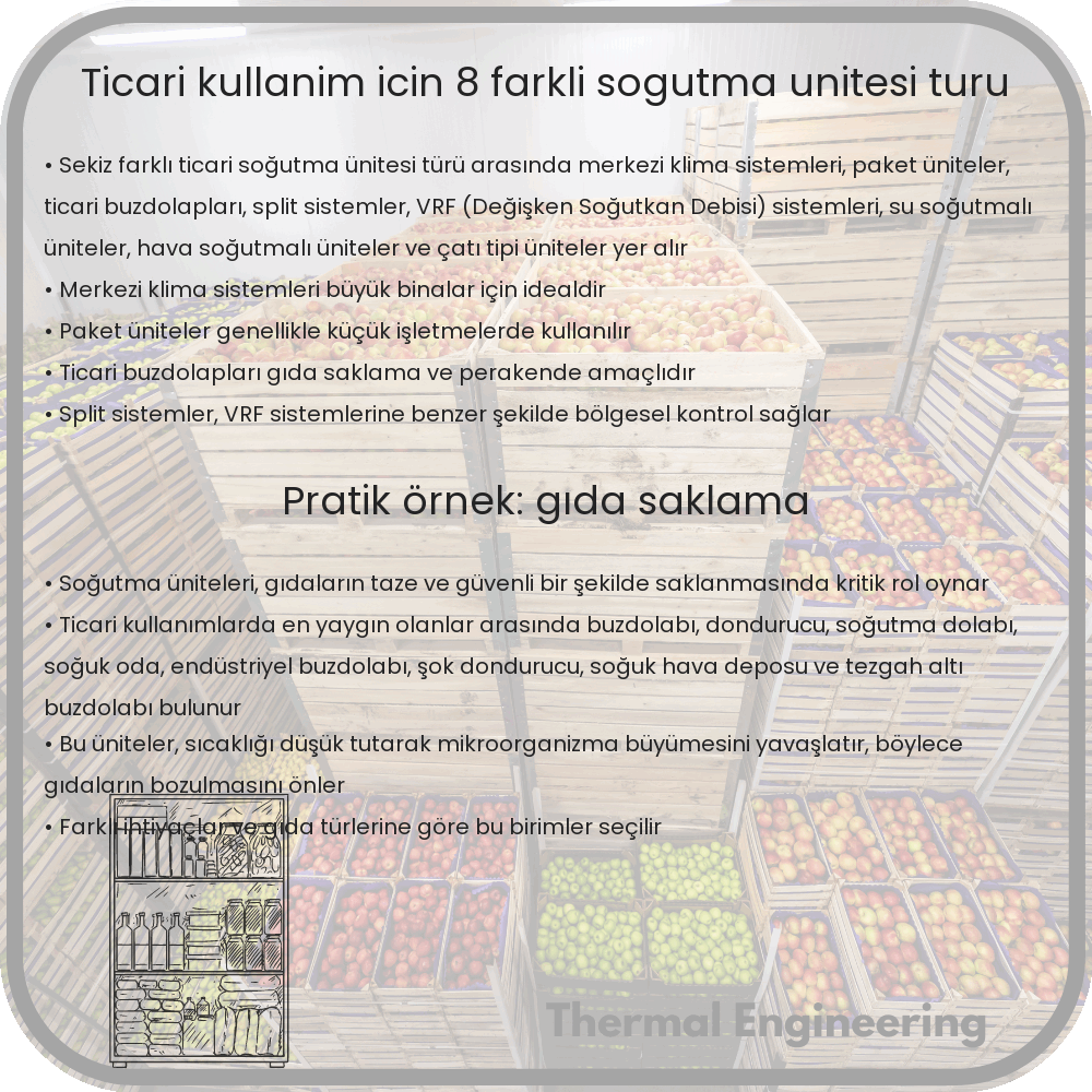 Ticari Kullanım İçin 8 Farklı Soğutma Ünitesi Türü