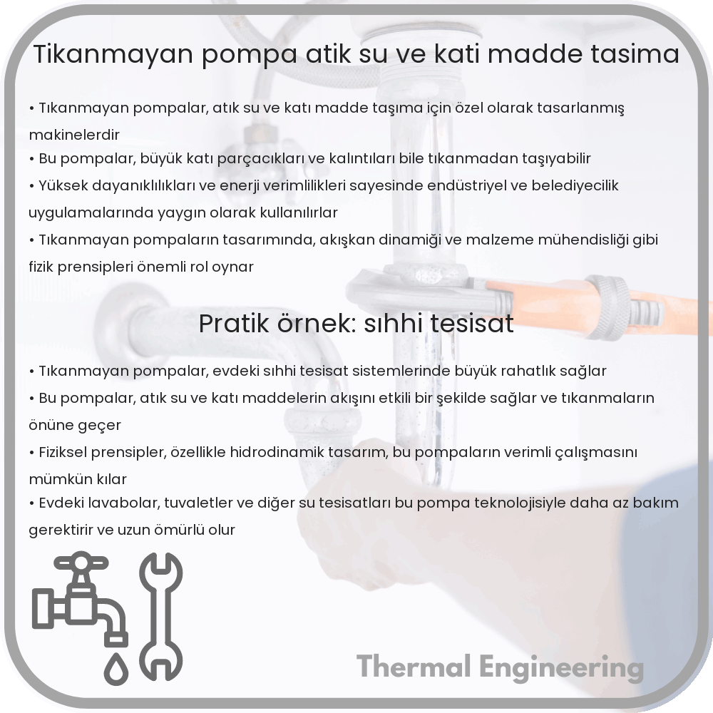 Tıkanmayan Pompa | Atık Su ve Katı Madde Taşıma